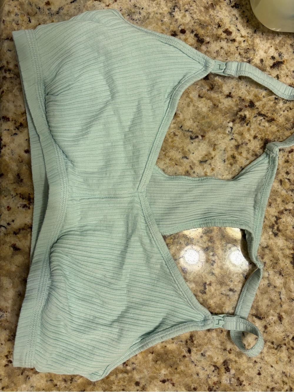 Auden Mint Ribbed Wireless Comfort Bra